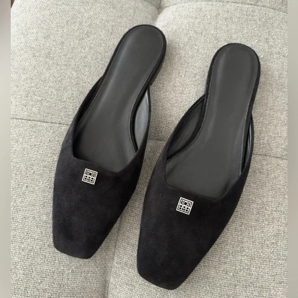 Toteme Black Suede Sandals - Picture 3 of 6